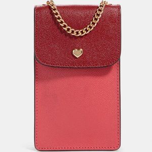 ❤COACH North/South Phone Crossbody In Colorblock